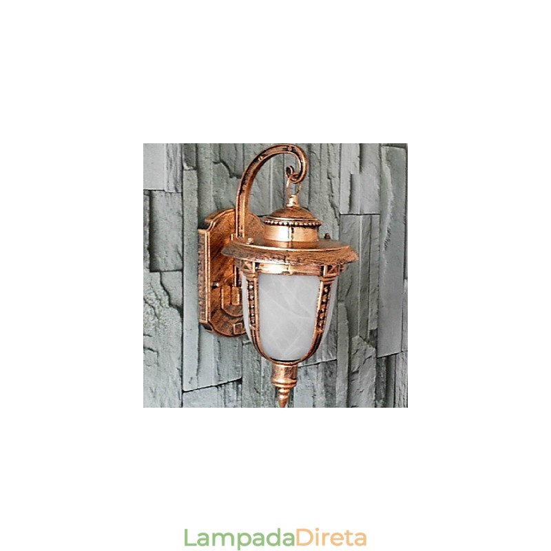 Luminárias de parede externas tradicionais clássicas de metal