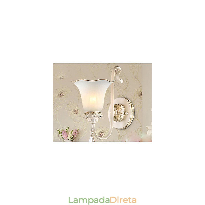 Europa Tipo Restaurando Formas Antigas Ferro Forjado Quarto Lâmpada de Parede Luz