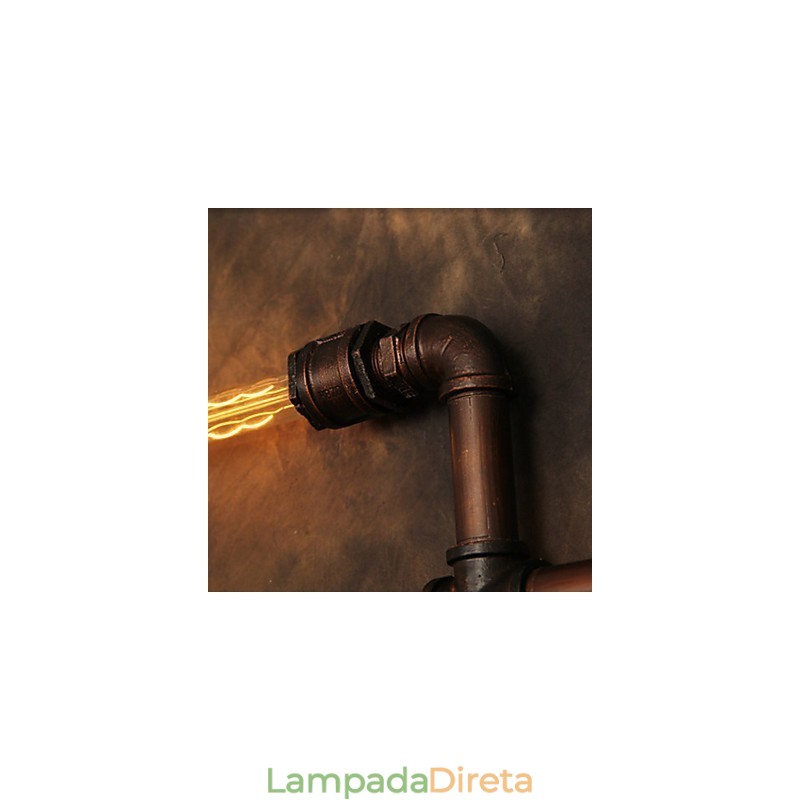 Luminária de parede Arandelas de parede 6 luzes Bronze Finsh Estilo industrial Rústico Lodge Metal
