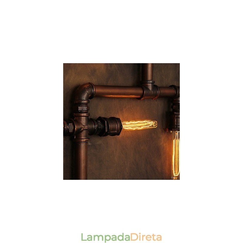 Luminária de parede Arandelas de parede 6 luzes Bronze Finsh Estilo industrial Rústico Lodge Metal