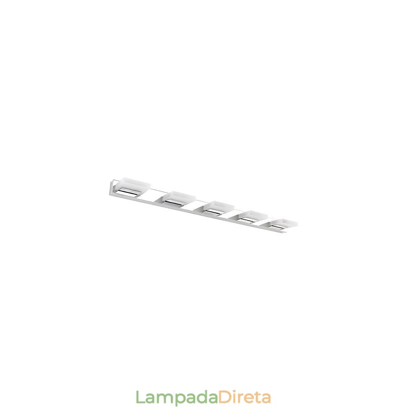 Luminária Espelho Aço Inox e Acrílico