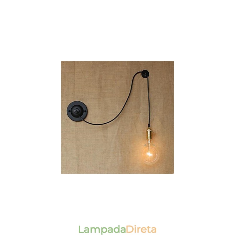 Lâmpada de parede livre de escalada contratada com fio livre Controle de arte