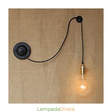 Lâmpada de parede livre de escalada contratada com fio livre Controle de arte