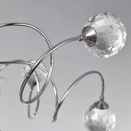 Lustre de Cristal Design Moderno Living 9 Luzes