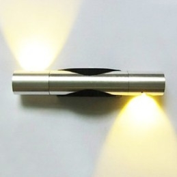 Mini Estilo Flush Mount Wall Lights Moderno Contemporâneo Madeira Bambu