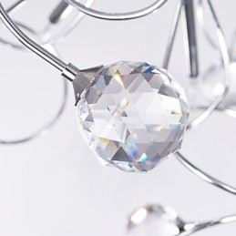 Lustre de Cristal Design Moderno Living 9 Luzes
