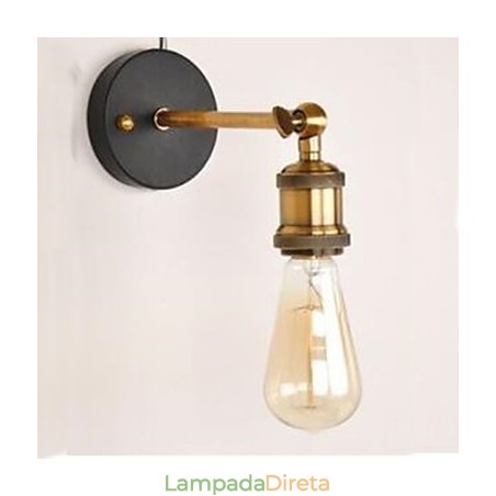 Luminária de parede com cabeça de cobre Luminária de parede com cabeça de cobre