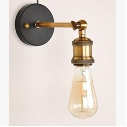 Luminária de parede com cabeça de cobre