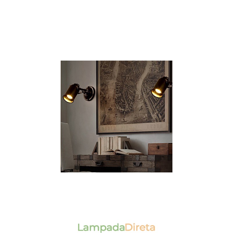 Luminária de parede americana Restaurando formas antigas Luminária de parede Luzes