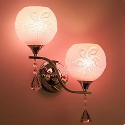 Luminária de parede de cristal