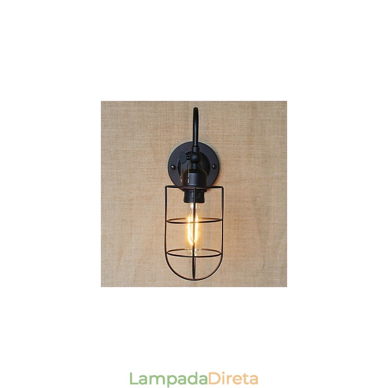 Aplique de parede decorativo americano country
