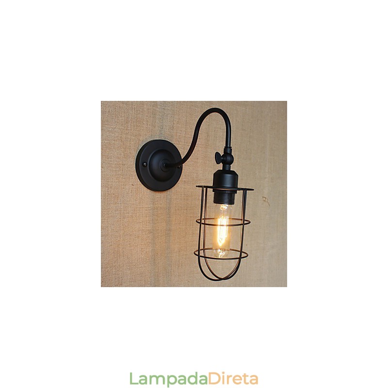 Aplique de parede decorativo americano country
