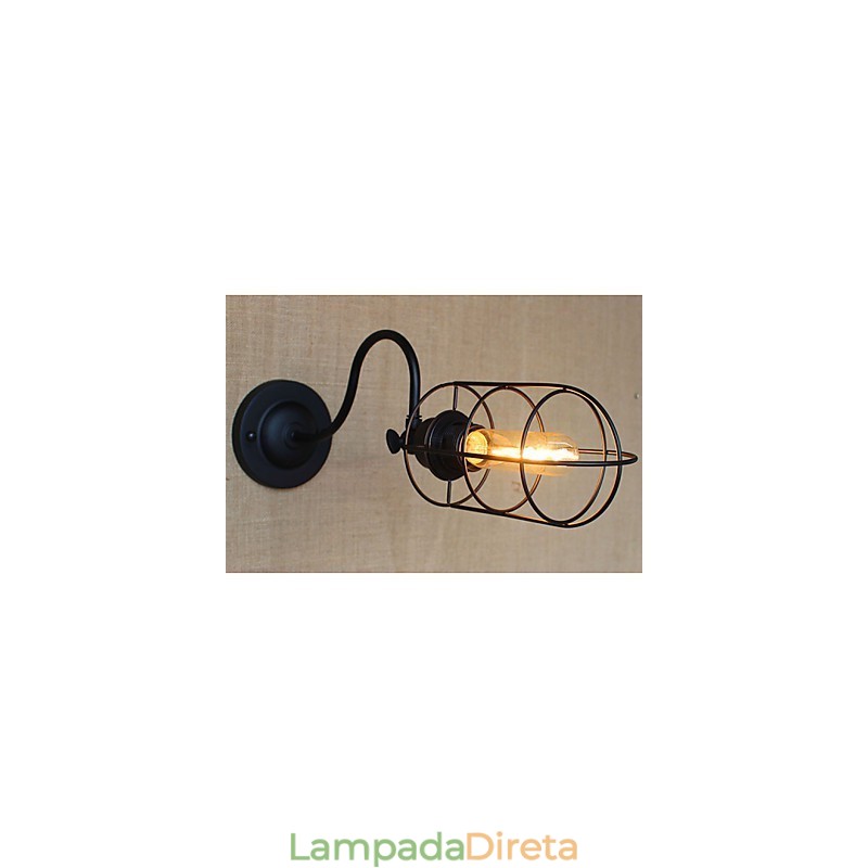 Aplique de parede decorativo americano country