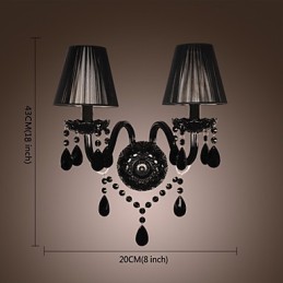 Luzes de parede de cristal de vela vidro contemporâneo moderno