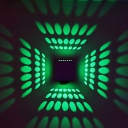 Luminárias de parede embutidas modernas contemporâneas de metal