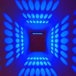 Luminárias de parede embutidas modernas contemporâneas de metal