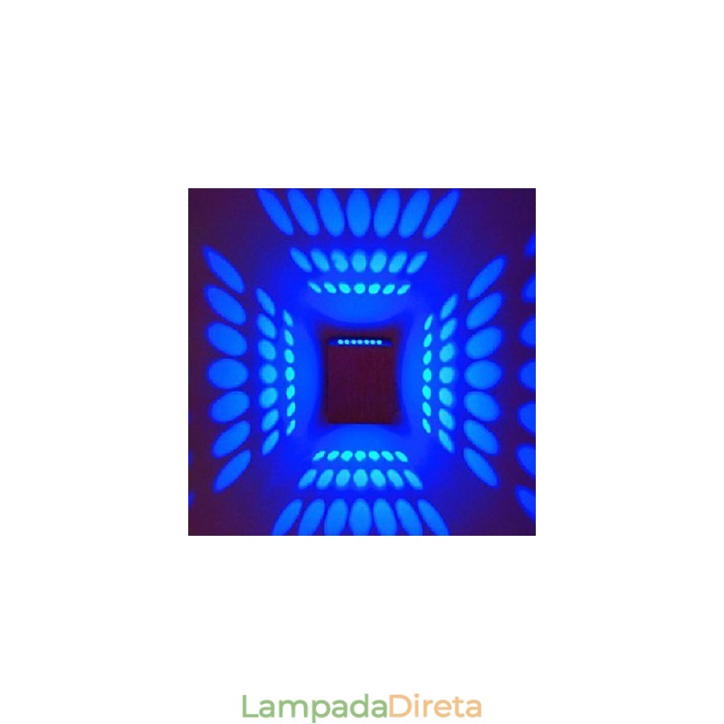 Luminárias de parede embutidas modernas contemporâneas de metal