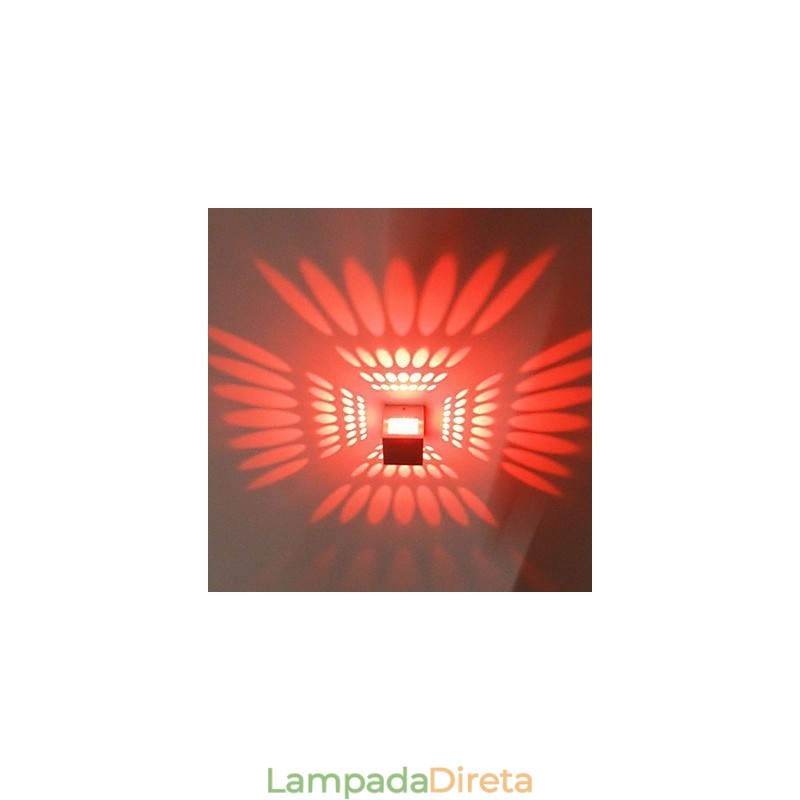 Luminárias de parede embutidas modernas contemporâneas de metal