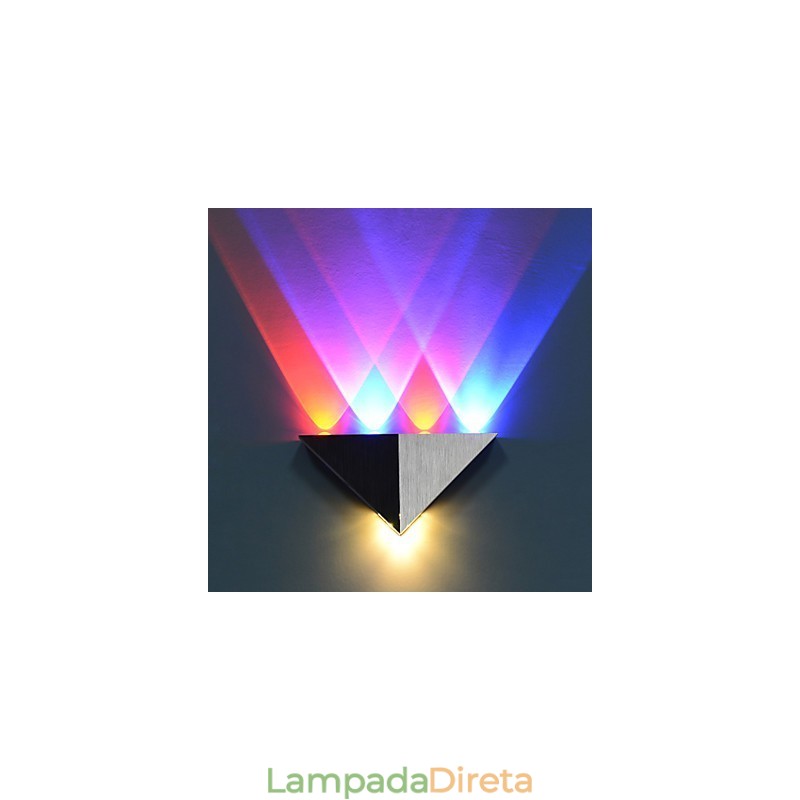 Luminárias de parede embutidas modernas contemporâneas de metal