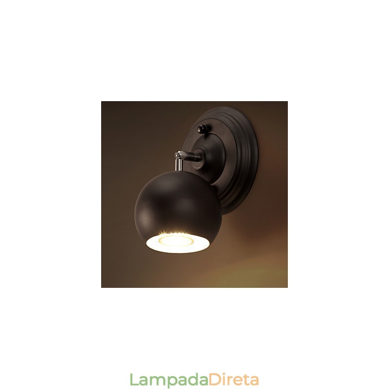 Luminária de parede de ferro forjado criativa Loft Restaurando luzes de maneiras antigas