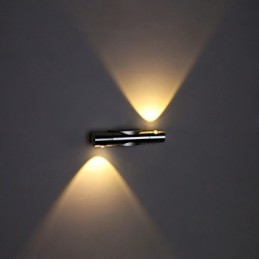 Luminária de parede moderna com luz difusa Design Sci Fi