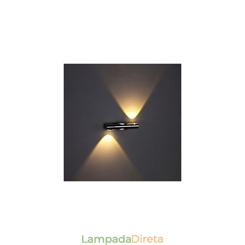 Luminária de parede moderna com luz difusa Design Sci Fi