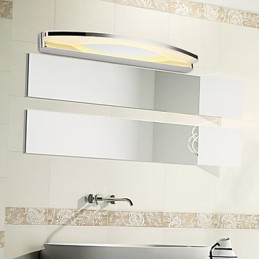 Iluminação de banheiro Moderna Contemporânea Metal Luminária de parede 180cm de comprimento