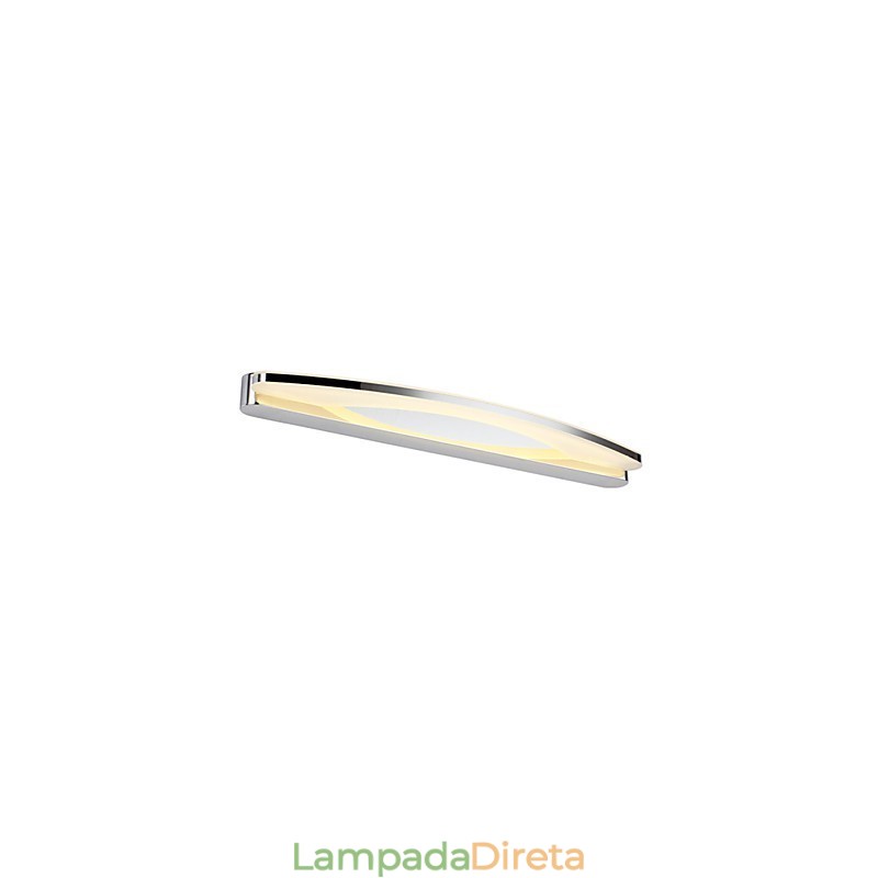 Iluminação de banheiro Moderna Contemporânea Metal Luminária de parede 180cm de comprimento