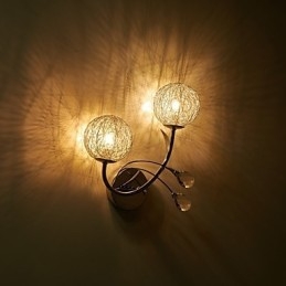 Apliques de parede Cristal Mini Estilo Moderno Contemporâneo Metal