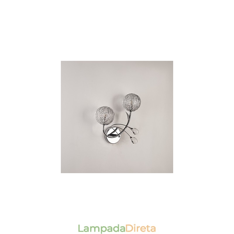 Apliques de parede Cristal Mini Estilo Moderno Contemporâneo Metal