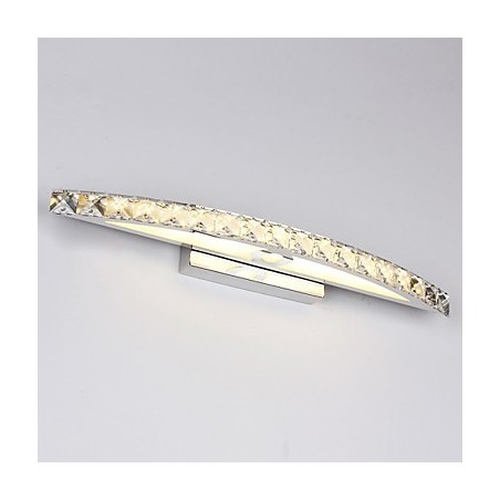 Iluminação de parede de cristal contemporânea de 18 W para banheiro Iluminação de parede de cristal contemporânea de 18 W para banheiro