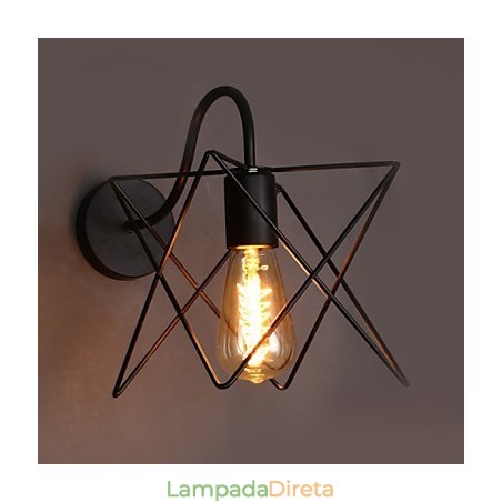 Luminária de parede estilo nórdico retrô para corredor e escada Luminária de parede estilo nórdico retrô para corredor e escada