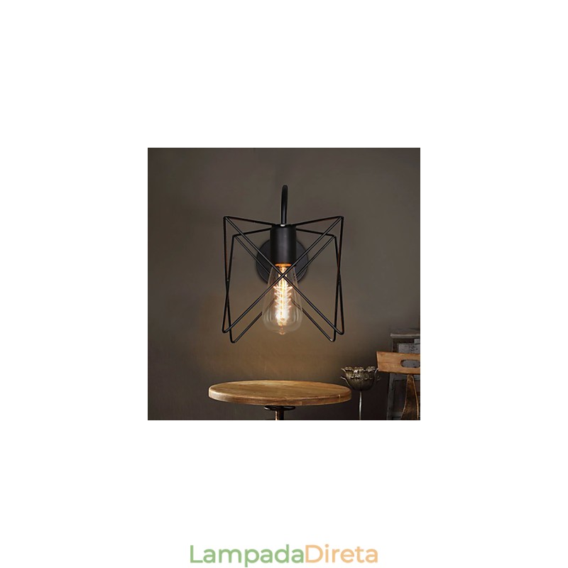 Luminária de parede estilo nórdico retrô para corredor e escada