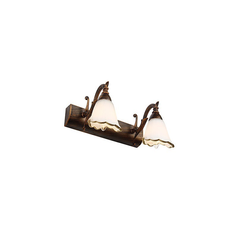 Arandelas de parede Iluminação de banheiro Luzes de parede de leitura Mini estilo rústico Lodge Metal