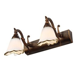Arandelas de parede Iluminação de banheiro Luzes de parede de leitura Mini estilo rústico Lodge Metal