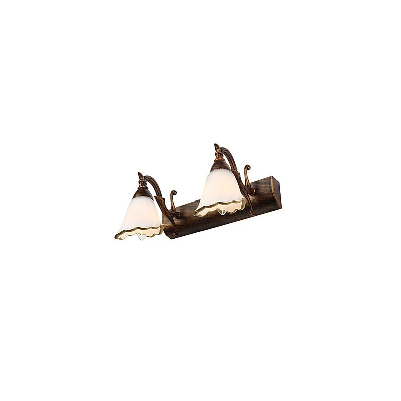 Arandelas de parede Iluminação de banheiro Luzes de parede de leitura Mini estilo rústico Lodge Metal