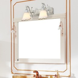 Arandelas de parede Iluminação de banheiro Luzes de parede de leitura Mini estilo rústico Lodge Metal