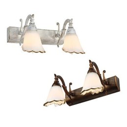 Arandelas de parede Iluminação de banheiro Luzes de parede de leitura Mini estilo rústico Lodge Metal
