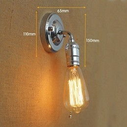 Lâmpada de parede americana rural retrô moderna Edison para corredor e sala de estar