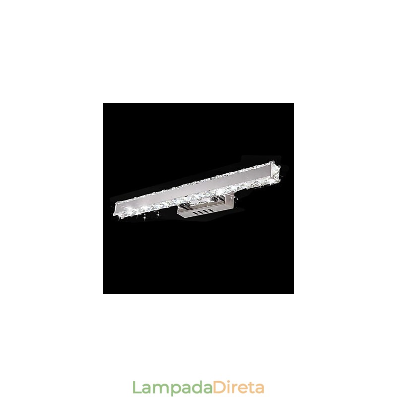 Iluminação de banheiro de cristal Metal moderno e contemporâneo