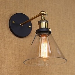 Aplique de parede decorativo tipo sino industrial americano