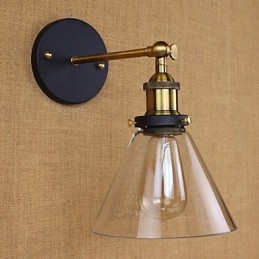 Aplique de parede decorativo tipo sino industrial americano
