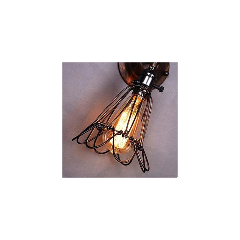 Luminária de parede pequena estilo industrial, restaurando antigas formas de corredor, lâmpadas e lanternas de corredor