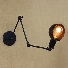 Personalidade braço longo ajustável ângulo barra três retro sala de estar lâmpadas iluminação decorativa parede arandela