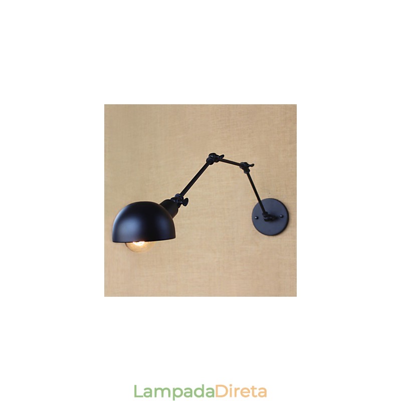 Personalidade braço longo ajustável ângulo barra três retro sala de estar lâmpadas iluminação decorativa parede arandela