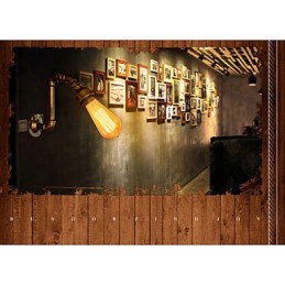 American Village Loft Industrial Edison Estilo Vintage Luminária de Parede Retro Lâmpada de Tubo de Água Luminária de Parede