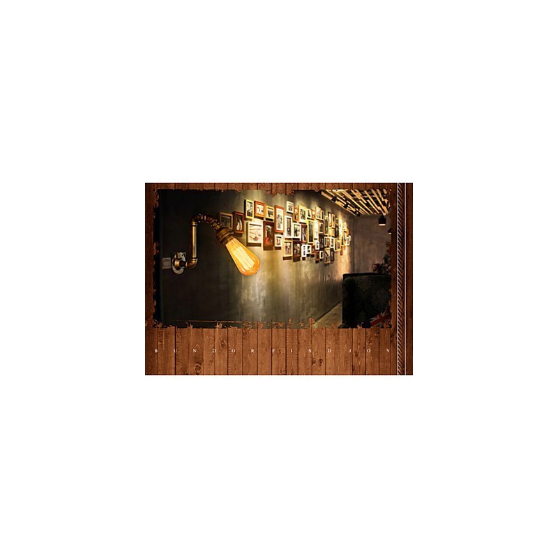 American Village Loft Industrial Edison Estilo Vintage Luminária de Parede Retro Lâmpada de Tubo de Água Luminária de Parede