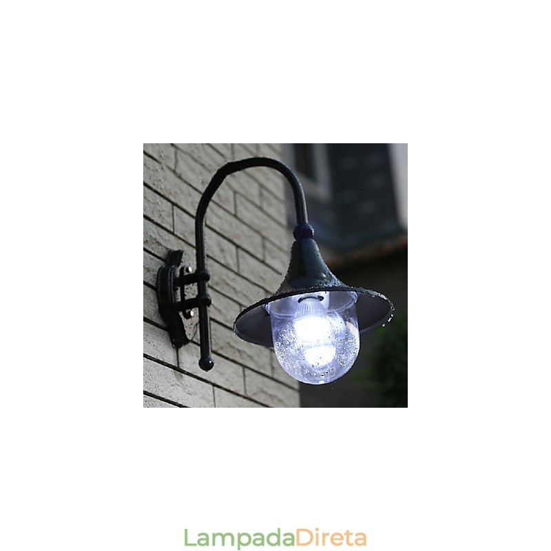 Luminárias de parede externas tradicionais clássicas de metal