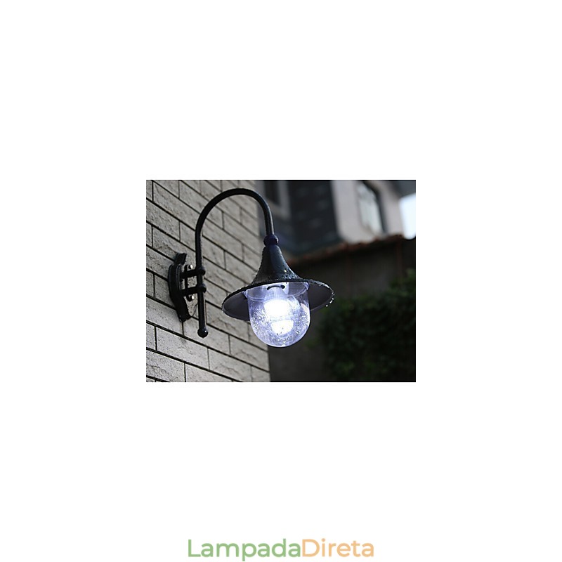 Luminárias de parede externas tradicionais clássicas de metal