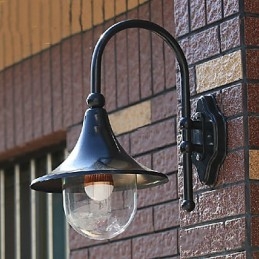 Luminárias de parede externas tradicionais clássicas de metal